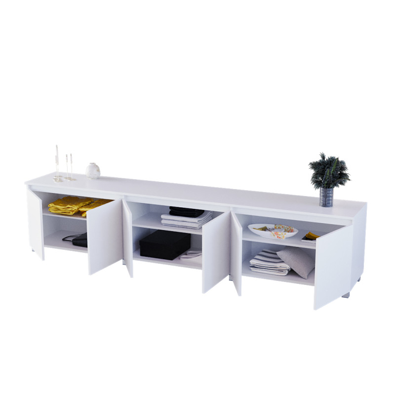 Тумба ТВ Капри К-236, Белый (240/53/40), DiPortes