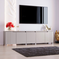 Тумба ТВ Портленд К-235, Кашемир (200/53/40), МДФ DiPortes