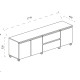 Тумба ТВ Портленд К-233, Кашемир (178/53/40), МДФ DiPortes